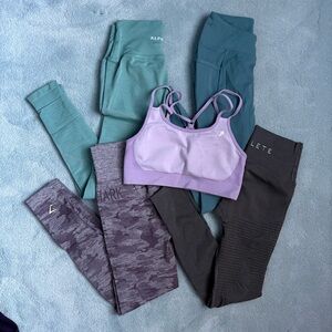 Activewear Leggings, Sports Bra Bundle Small Alphalete, DOYOUEVEN & Gymshark Lot